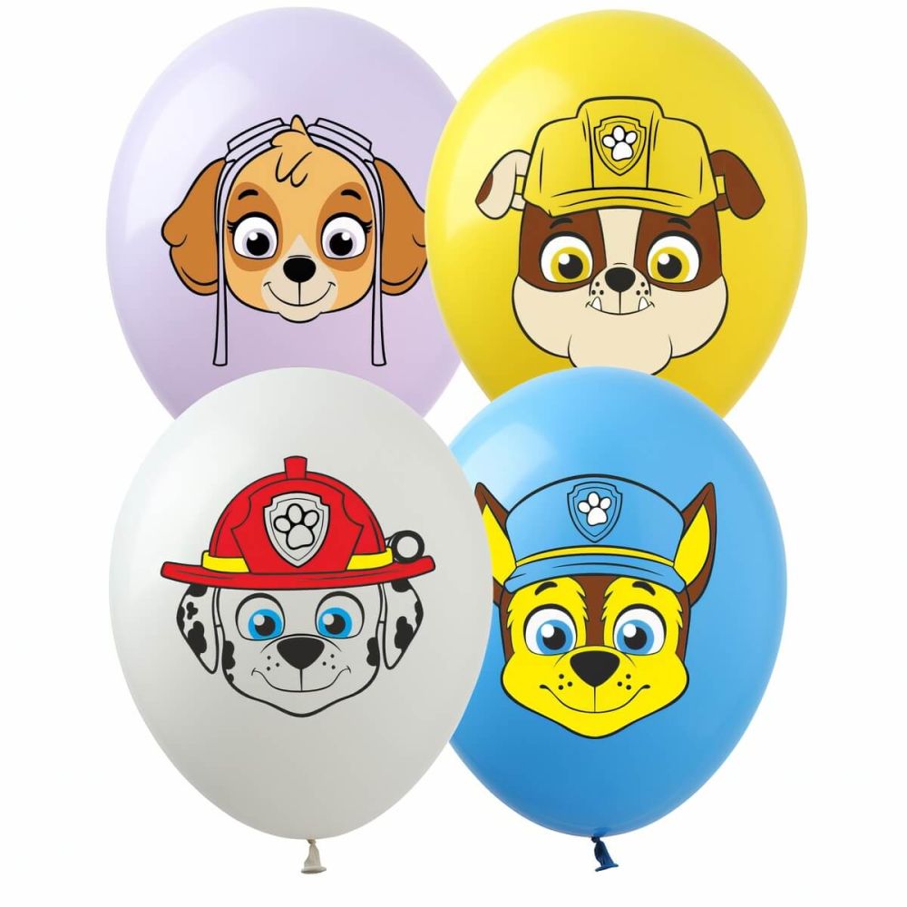 12" Paw Patrol Assortment (50pcs) Balloons