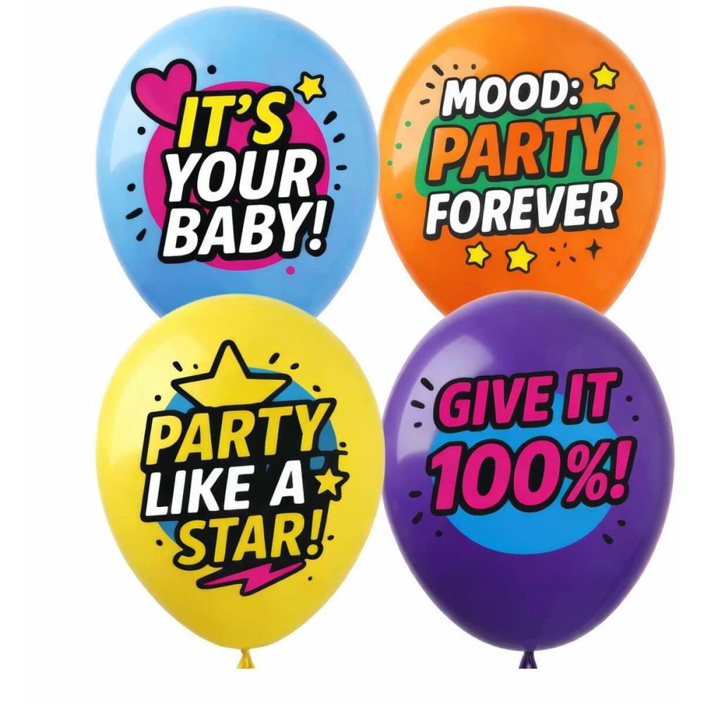 12" Party Forever Assortment (50pcs) Balloons