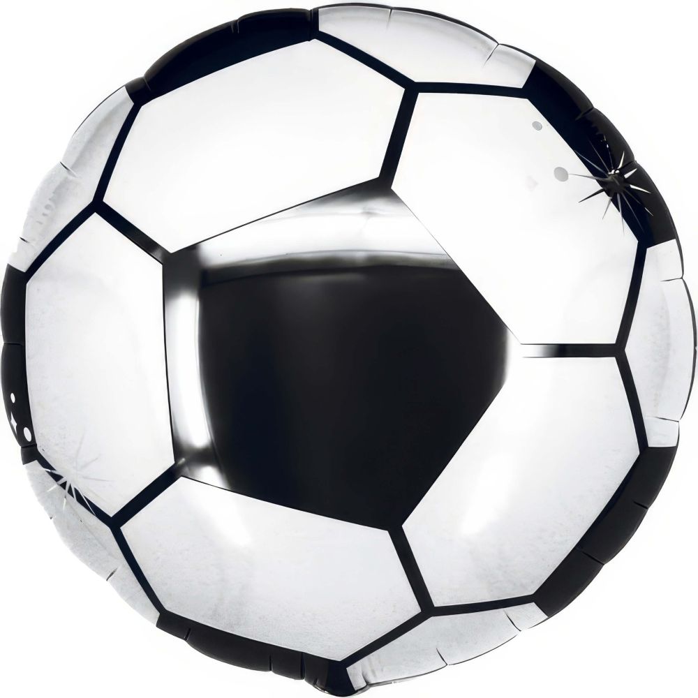 18" Soccer Ball Black and White Balloon