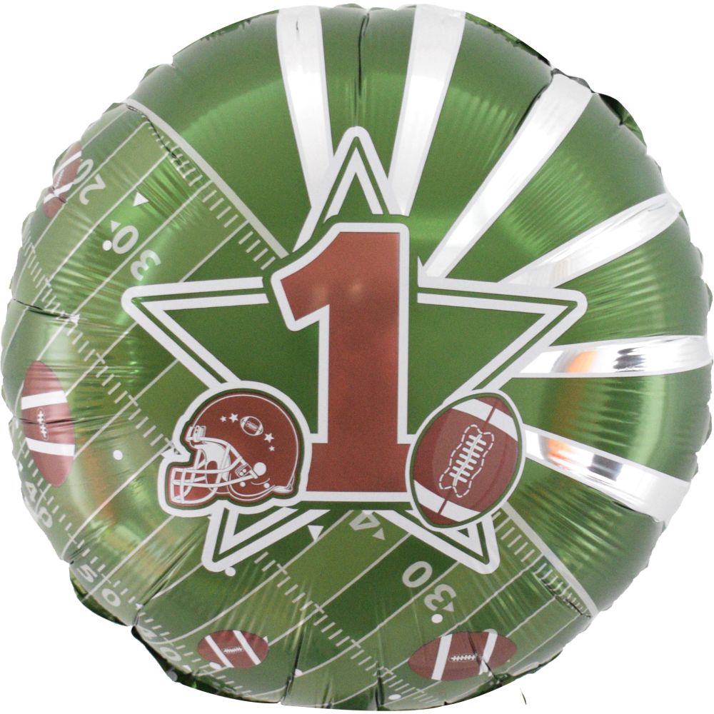 18" Number 1 Football Touchdown Balloon