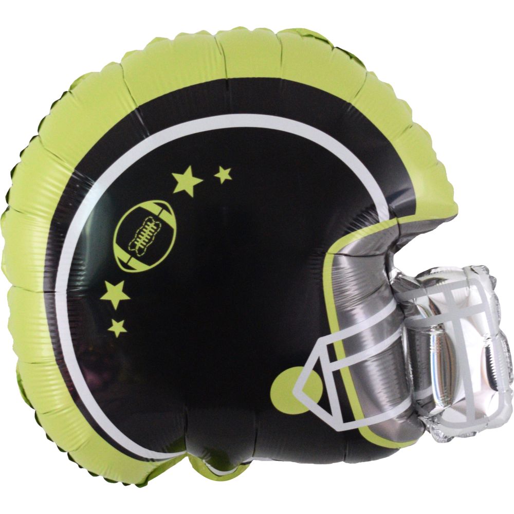 22" Football Helmet Green Balloon