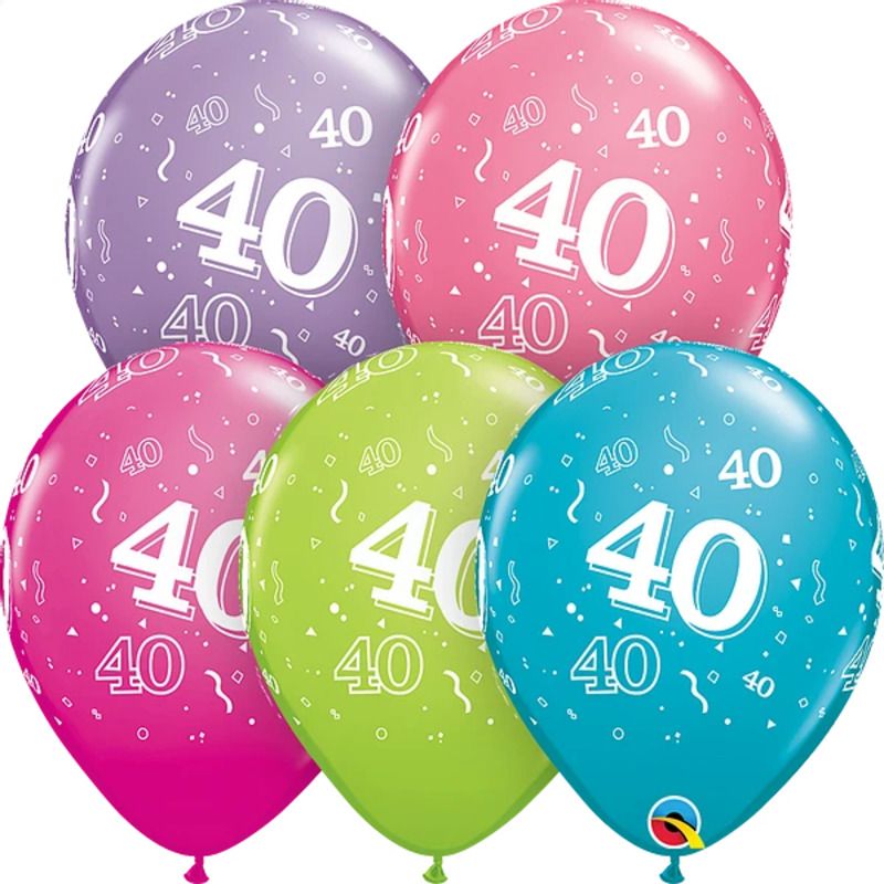 11" 40-A-Round Trendy Assortment (50pcs) Balloons