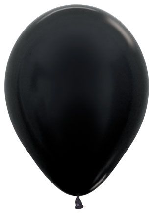 05" Metallic Black (50pcs) Sempertex Balloons