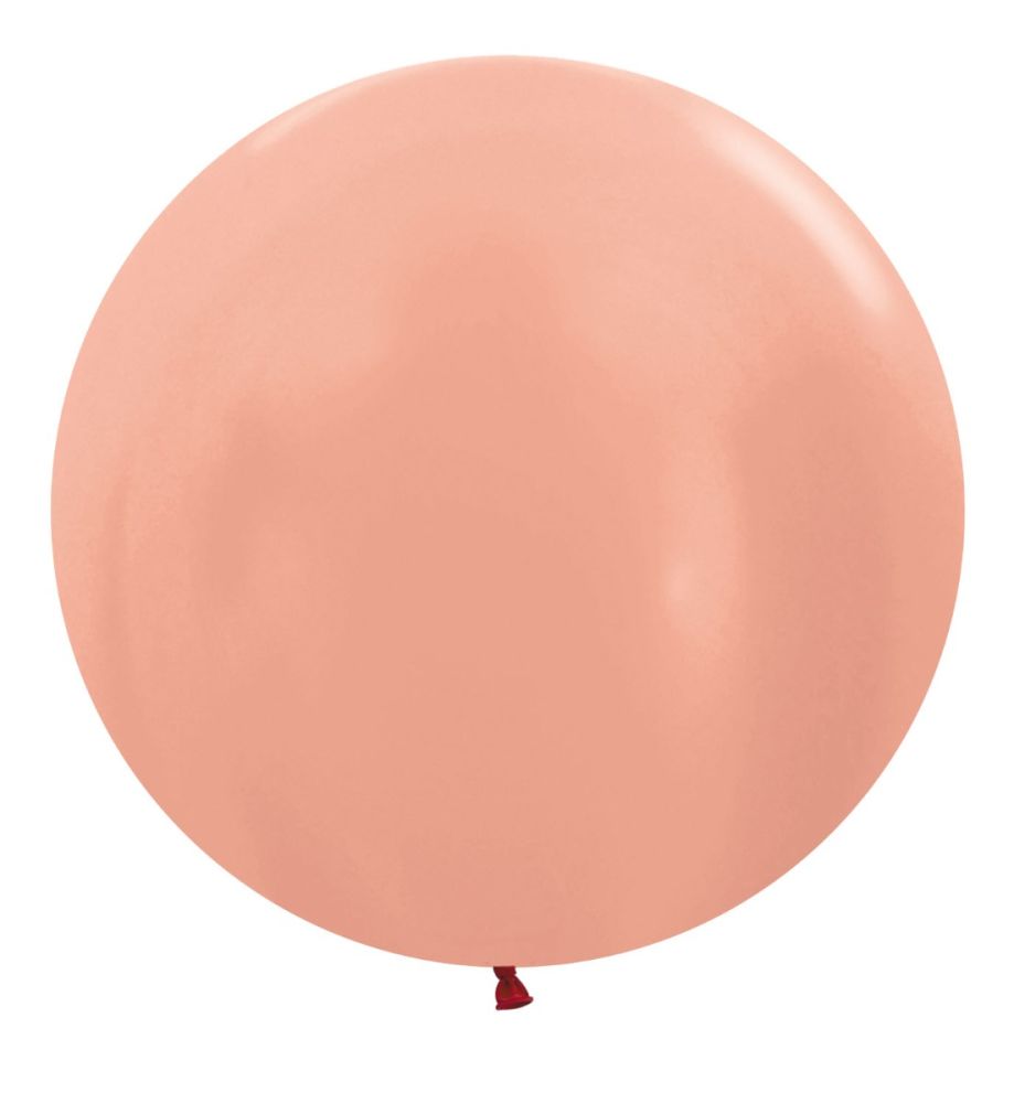 24" Metallic Rose Gold (10pcs) Sempertex Balloons