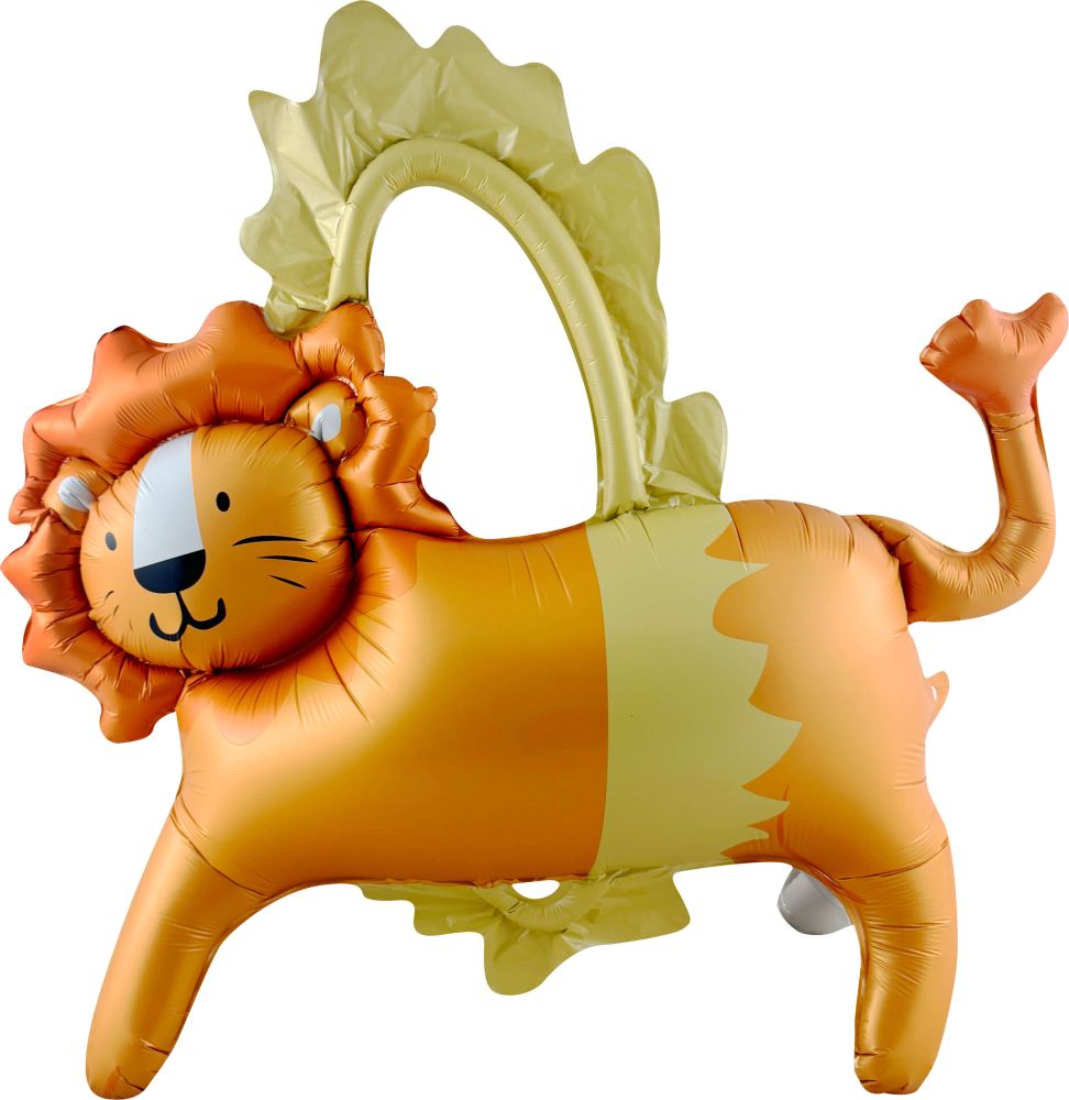 34" Standing Matte Circus Lion Balloon