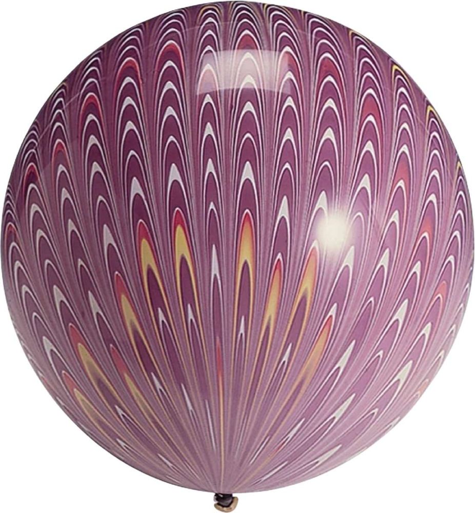 18" Agate Peacock Purple (10pcs) Latex Balloons