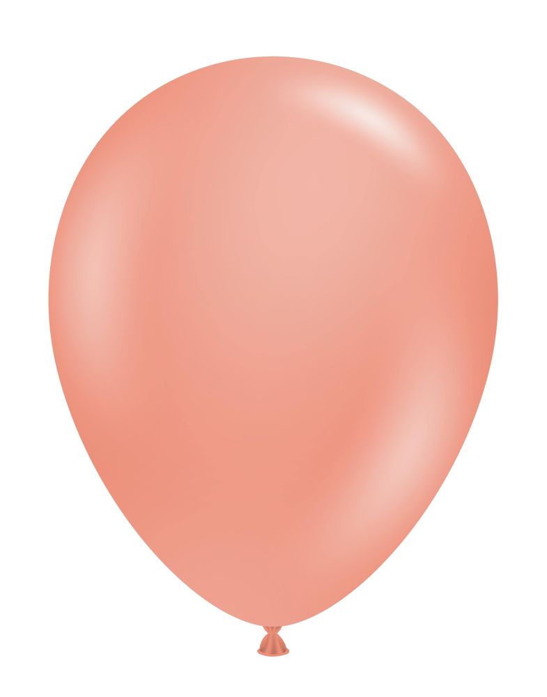 11" Metallic Rose Gold (100pcs) TufTex Balloons
