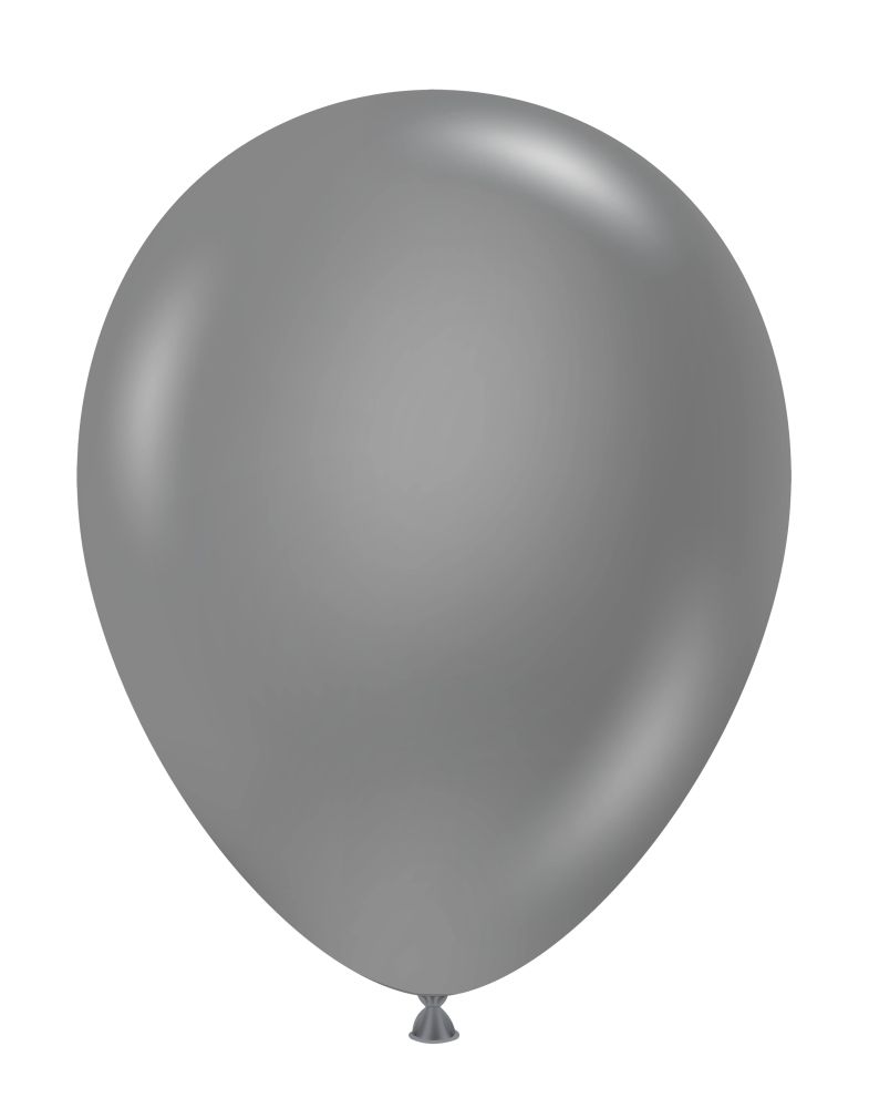 17" Metallic Silver (50pcs) TufTex Balloons