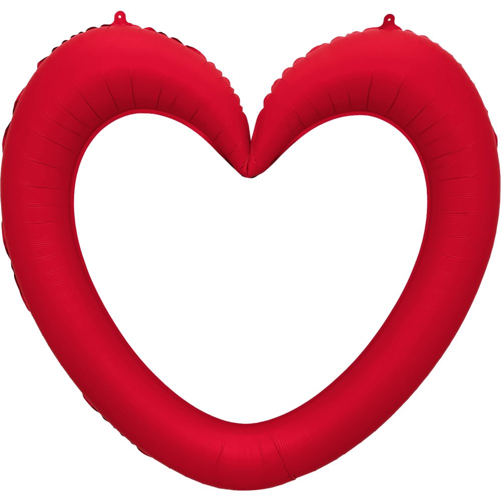 35" Linking Ring Heart Red Balloon