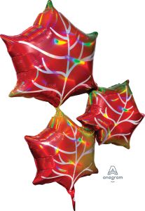SuperShape Iridescent Leaves Balloon