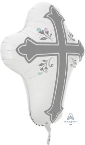SuperShape Holy Day Cross Balloon