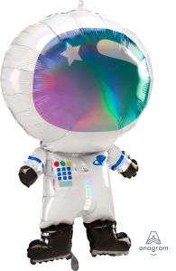 SuperShape Iridescent Astronaut Balloon