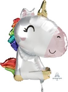 SuperShape Satin Sitting Unicorn Balloon