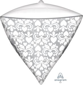 UltraShape Diamondz Wedding Wishes Flourish Balloon