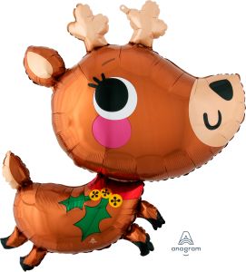 SuperShape Adorable Reindeer Balloon