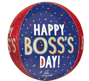 Orbz Boss's Day Colorful Dots Balloon