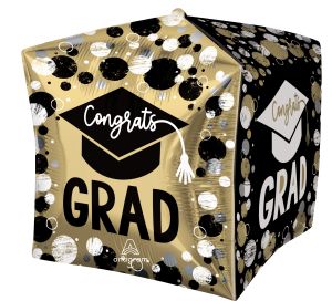 Ultrashape Cubez Grad Circles and Dots Balloon