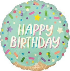 Standard Ice Cream Party Happy Birthday Balloon