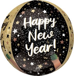 Orbz Natural Sparkle New Year Balloon