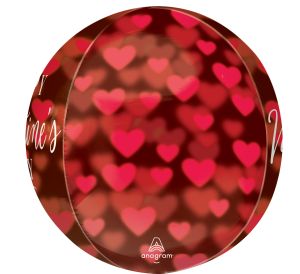 Orbz Romantic Glow Hearts Balloon