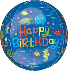 Orbz Cute Octopus Birthday Balloon