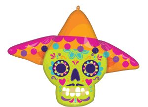 SuperShape Bold Sugar Skull Balloon