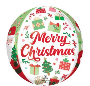 Orbz Merry Christmas Jolly Old Santa Balloon