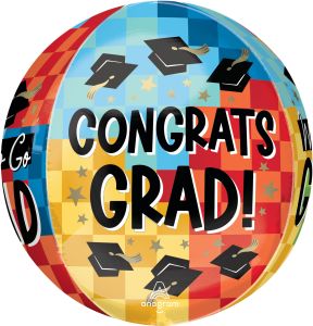 Orbz Diploma, Check! Congrats Grad Way to Go Balloon