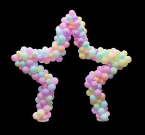 9 ft Balloon Star Arch 10lb base