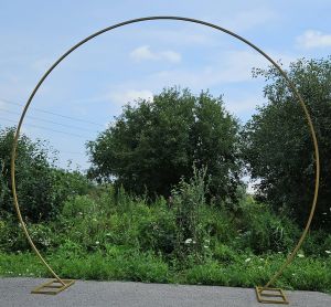 9 ft Balloon Hoop Metal Frame Gold