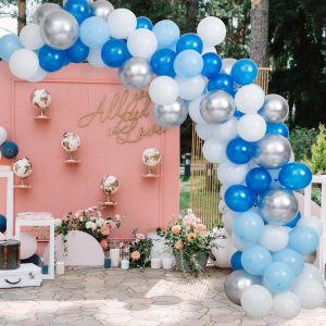 Balloon Garland Arch Kit Blue White