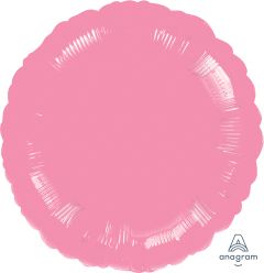 18" Metallic Pink Circle (non-packaged) Balloon
