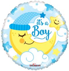 18" Moon Boy Balloon