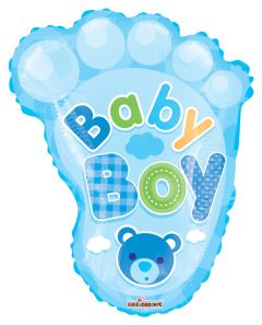 20" Shape Baby Boy Foot Balloon
