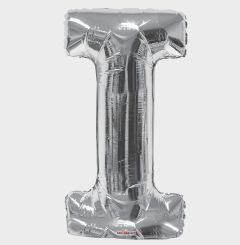 34" Silver Letter I Balloon