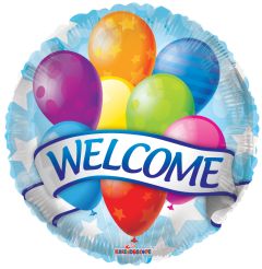 18" Welcome Banner & Balloons