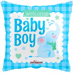 18" Baby Boy Little Elephant Balloon