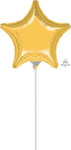 09" Gold Star Balloon