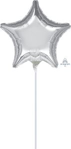 09" Silver Star Balloon