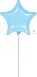 09" Pastel Blue Star Balloon
