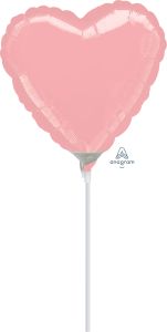 09" Pastel Pink Heart Balloon