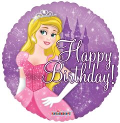 18" Happy Birthday Princess Castle Balloon