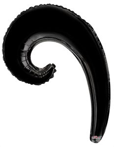 Kurly Wave Black Balloon