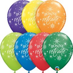 11" Bonne Retraite Eclats (50pcs) Balloons