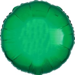 18" Metallic Green Circle Balloon