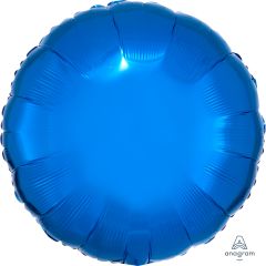 18" Metallic Blue Circle (non-packaged) Balloon