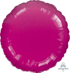 18" Metallic Fuchsia Circle (non-packaged) Balloon
