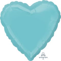 18" Robins Egg Blue Heart (non-packaged) Balloon