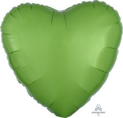 18" Kiwi Green Heart (non-packaged) Balloon