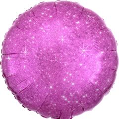 18" Faux Sparkle Hot Pink (non-packaged) Balloon